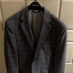 41r men’s grey plaid sport coat